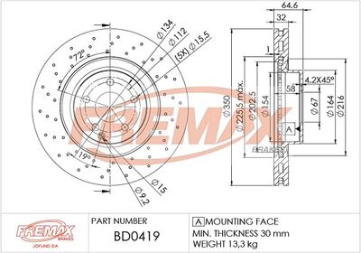 Brake Disc BD-0419