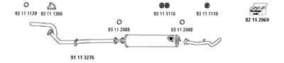 SISTEM DE ESAPAMENT HJS VW1416
