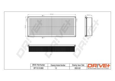 Filtr powietrza DR!VE+ DP1110.10.0800