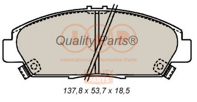 Комплект тормозных колодок, дисковый тормоз IAP QUALITY PARTS 704-06036 для HONDA PRELUDE