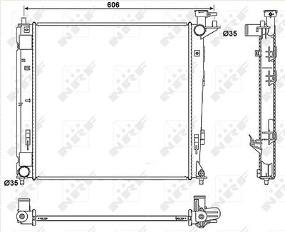 RADIATOR RACIRE MOTOR NRF 53054 4