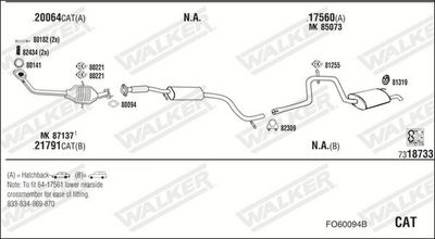 SISTEM DE ESAPAMENT WALKER FO60094B