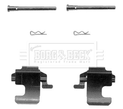 Комплектующие, колодки дискового тормоза BORG & BECK BBK1029 для FIAT CINQUECENTO