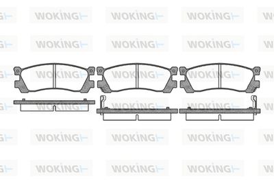 Комплект тормозных колодок, дисковый тормоз WOKING P2993.02 для MAZDA MPV