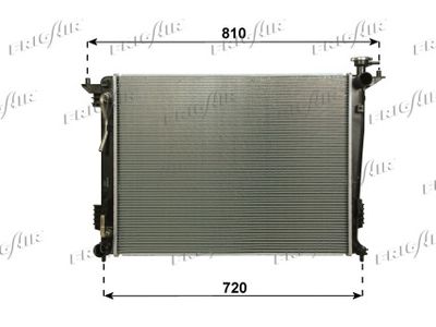 Радиатор, охлаждение двигателя FRIGAIR 0133.3043 для HYUNDAI ix35