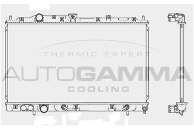 Радиатор, охлаждение двигателя AUTOGAMMA 103958 для MITSUBISHI COLT