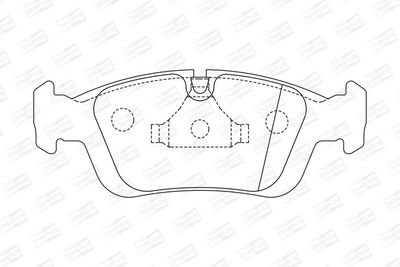 BREMSBELAGSATZ SCHEIBENBREMSE CHAMPION 571959CH 1