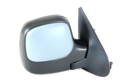 Zijspiegel Rechts (elektrisch, in reliëf, met verwarming, under-coated) past: CITROEN BERLINGO I  PEUGEOT PARTNER 07.96-10.08
