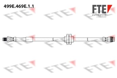 FTE 9240972 Тормозной шланг  для SMART FORFOUR (Смарт Форфоур)