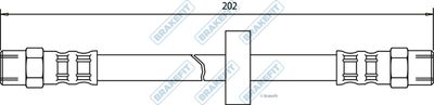 APEC Brake Hose BHO4018