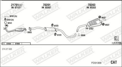 SISTEM DE ESAPAMENT WALKER FO31309