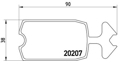 Комплект тормозных колодок, дисковый тормоз BREMBO P 61 002 для CITROËN ACADIANE