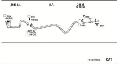 SISTEM DE ESAPAMENT WALKER PEK020894