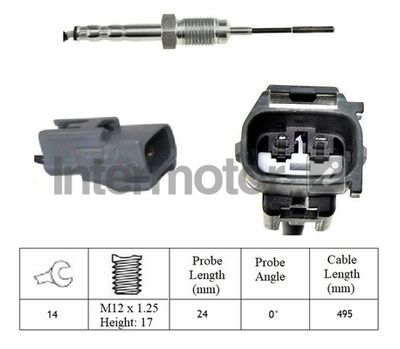 Sensor, exhaust gas temperature Intermotor 27432