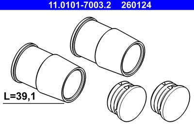 Комплект направляющей гильзы ATE 11.0101-7003.2 для MERCEDES-BENZ GL-CLASS