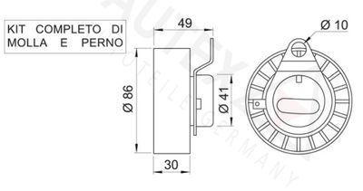 ROLA INTINZATOR CUREA DISTRIBUTIE AUTEX 641793 1