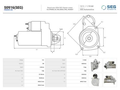 Starter AS-PL S0916(SEG)