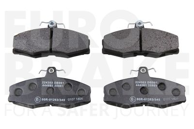 Комплект тормозных колодок, дисковый тормоз EUROBRAKE 5502224303 для VW CADDY