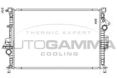Радиатор, охлаждение двигателя AUTOGAMMA 107806 для FORD TOURNEO