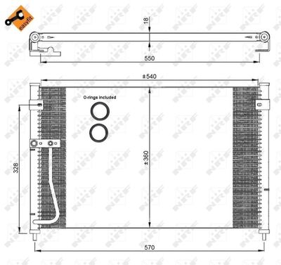 Kondensor, klimatanläggning NRF 35306