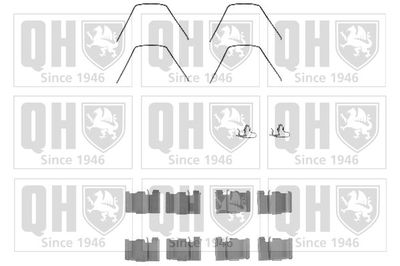 Комплектующие, колодки дискового тормоза QUINTON HAZELL BFK849 для MAZDA 929