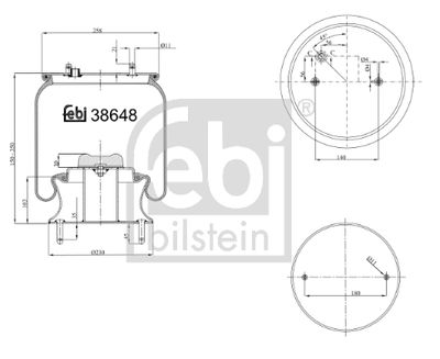 FEBI BILSTEIN Federbalg, Luftfederung