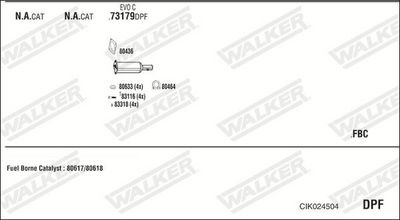 Изпускателна система WALKER CIK024504