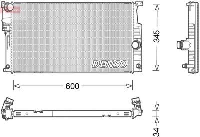DENSO DRM05004 Радиатор охлаждения двигателя  для BMW 1 (Бмв 1)
