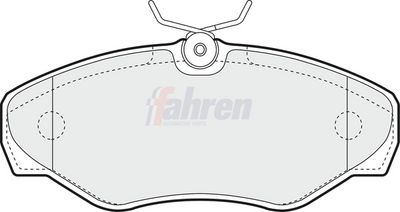 Fahren Brake Pad Set, disc brake FBP3058