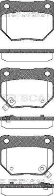 Комплект тормозных колодок, дисковый тормоз TRISCAN 8110 14028 для NISSAN 300ZX