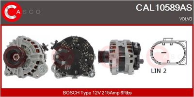 GENERATOR / ALTERNATOR CASCO CAL10589AS