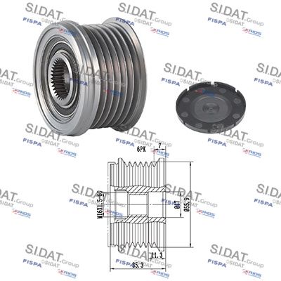 механизъм за свободен ход на генератор SIDAT 455035