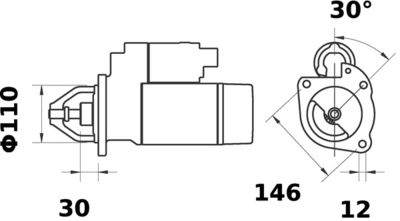 STARTER MAHLE MS335 1