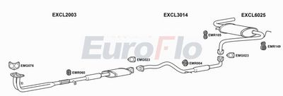 EuroFlo Exhaust System CLCOL13 1004