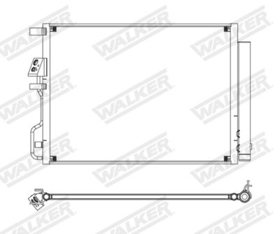 CONDENSATOR CLIMATIZARE WALKER WCD00030 7