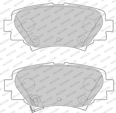 BREMSBELAGSATZ SCHEIBENBREMSE FERODO FDB4700 2
