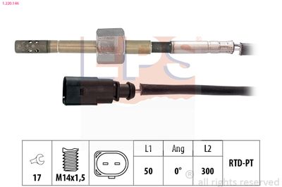 SENZOR TEMPERATURA GAZE EVACUARE