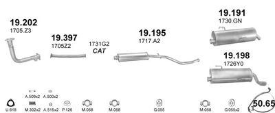 SISTEM DE ESAPAMENT POLMO POLMO00042