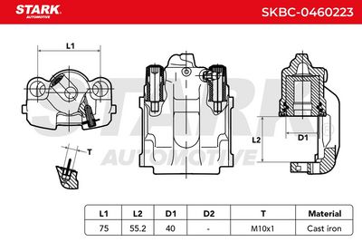 спирачен апарат STARK SKBC-0460223
