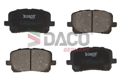 Комплект тормозных колодок, дисковый тормоз DACO Germany 323931 для TOYOTA MATRIX