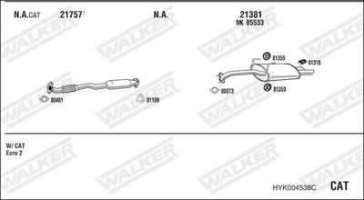ABGASANLAGE WALKER HYK004538C