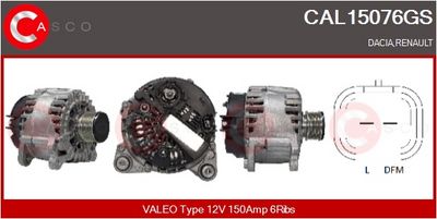 GENERATOR / ALTERNATOR CASCO CAL15076GS