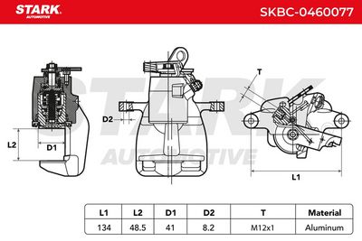 спирачен апарат STARK SKBC-0460077