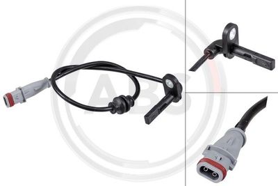 Czujnik, prędkość obrotowa koła A.B.S. 31843