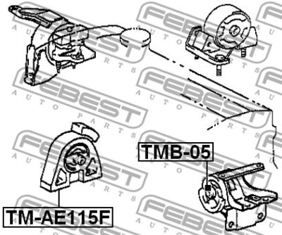 TM-AE115F FEBEST Опора двигателя FEBEST 