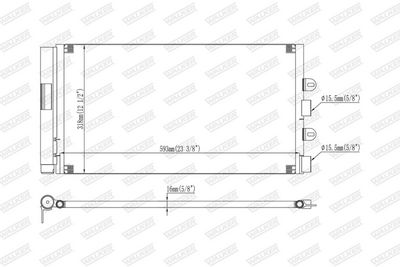 CONDENSATOR CLIMATIZARE WALKER WCD00337 6