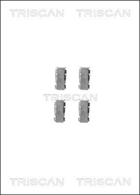 Комплектующие, колодки дискового тормоза TRISCAN 8105 411605 для DAIHATSU CHARADE