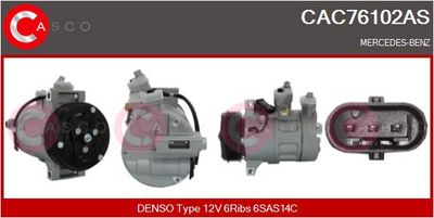 COMPRESOR CLIMATIZARE CASCO CAC76102AS