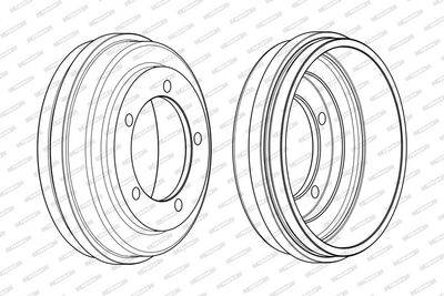 BREMSTROMMEL FERODO FDR329258 2