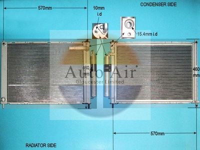 Condenser, air conditioning Auto Air Gloucester 16-9950